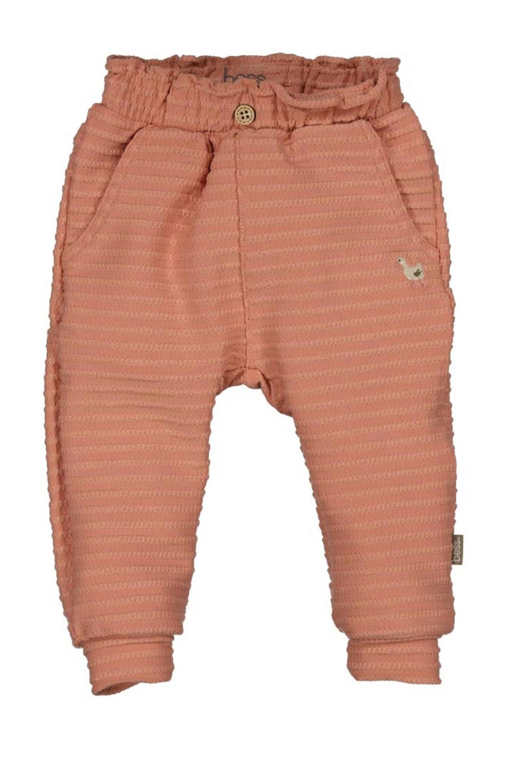 Roze meisjes BESS regular van katoen met elastische tailleband en effen