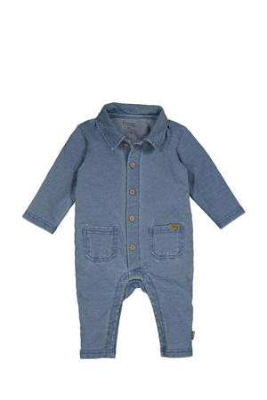 jog denim jumpsuit  stone wash