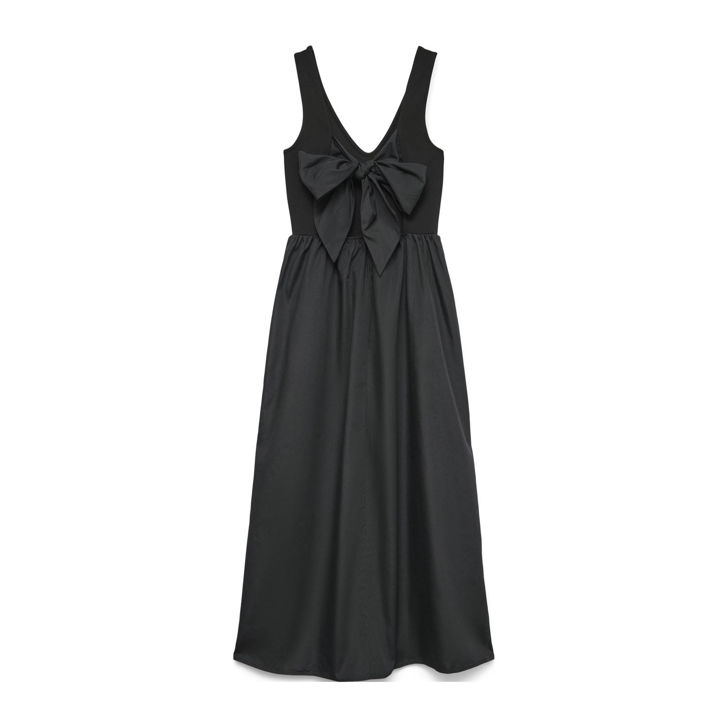 VERO MODA midi jurk zwart