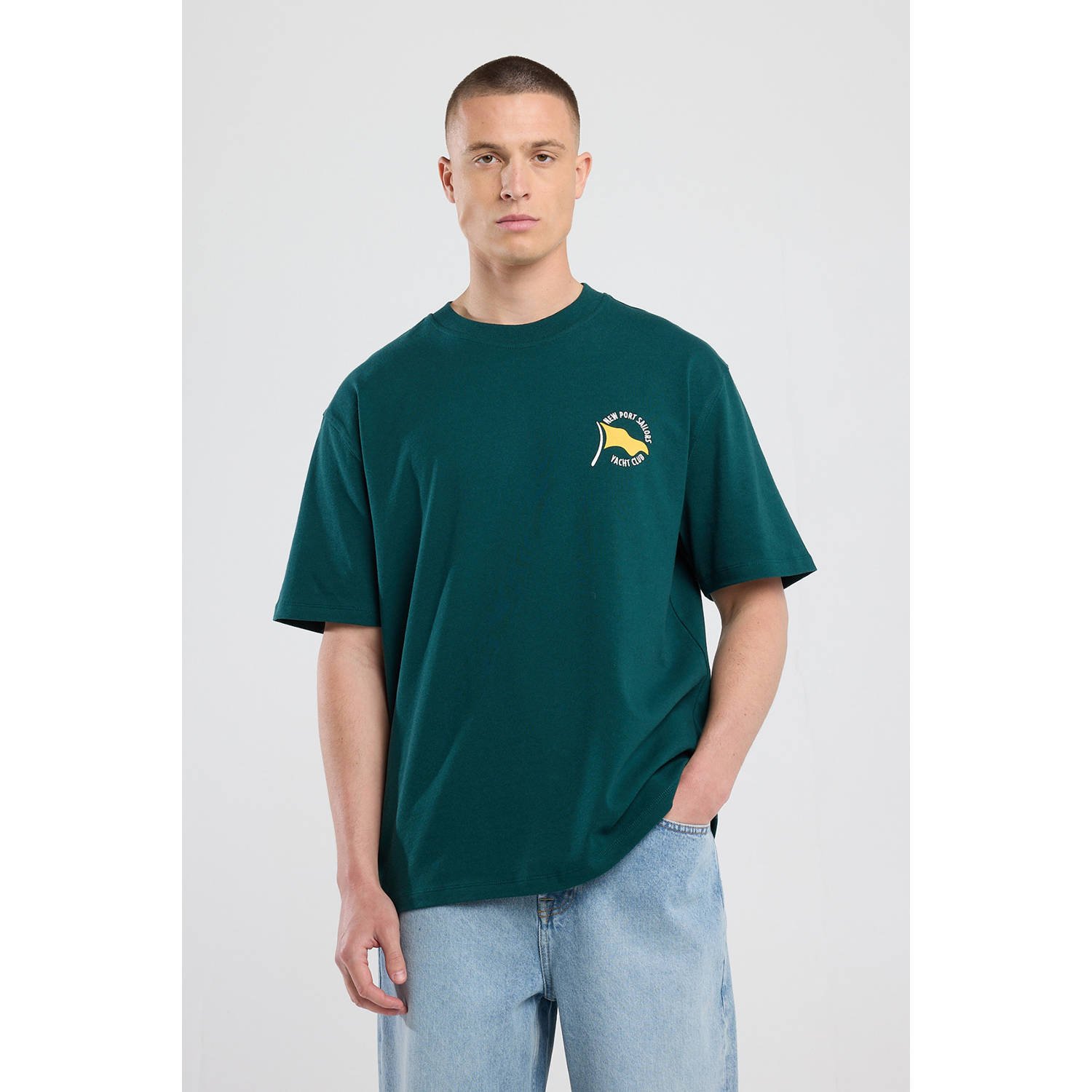 America Today T-shirt donkergroen