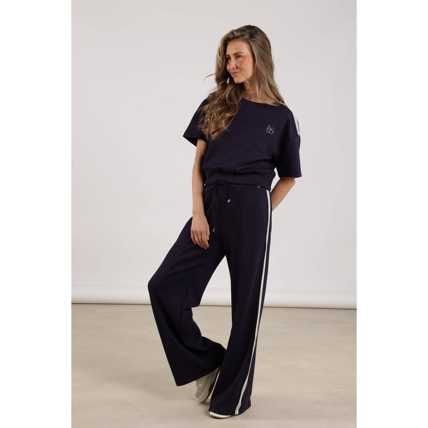 NUKUS sweater donkerblauw