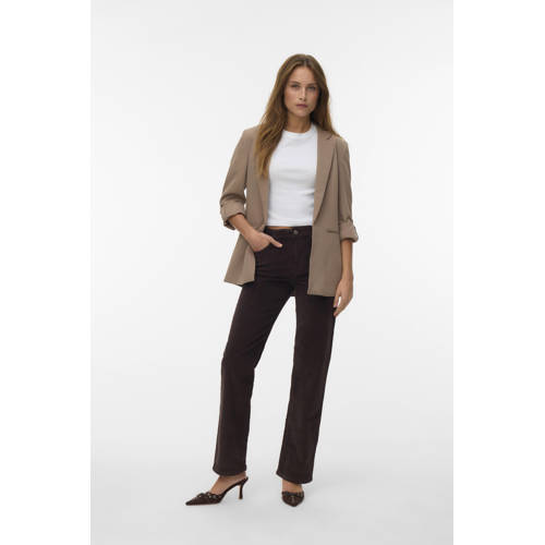 VERO MODA getailleerde blazer lichtbruin afbeelding