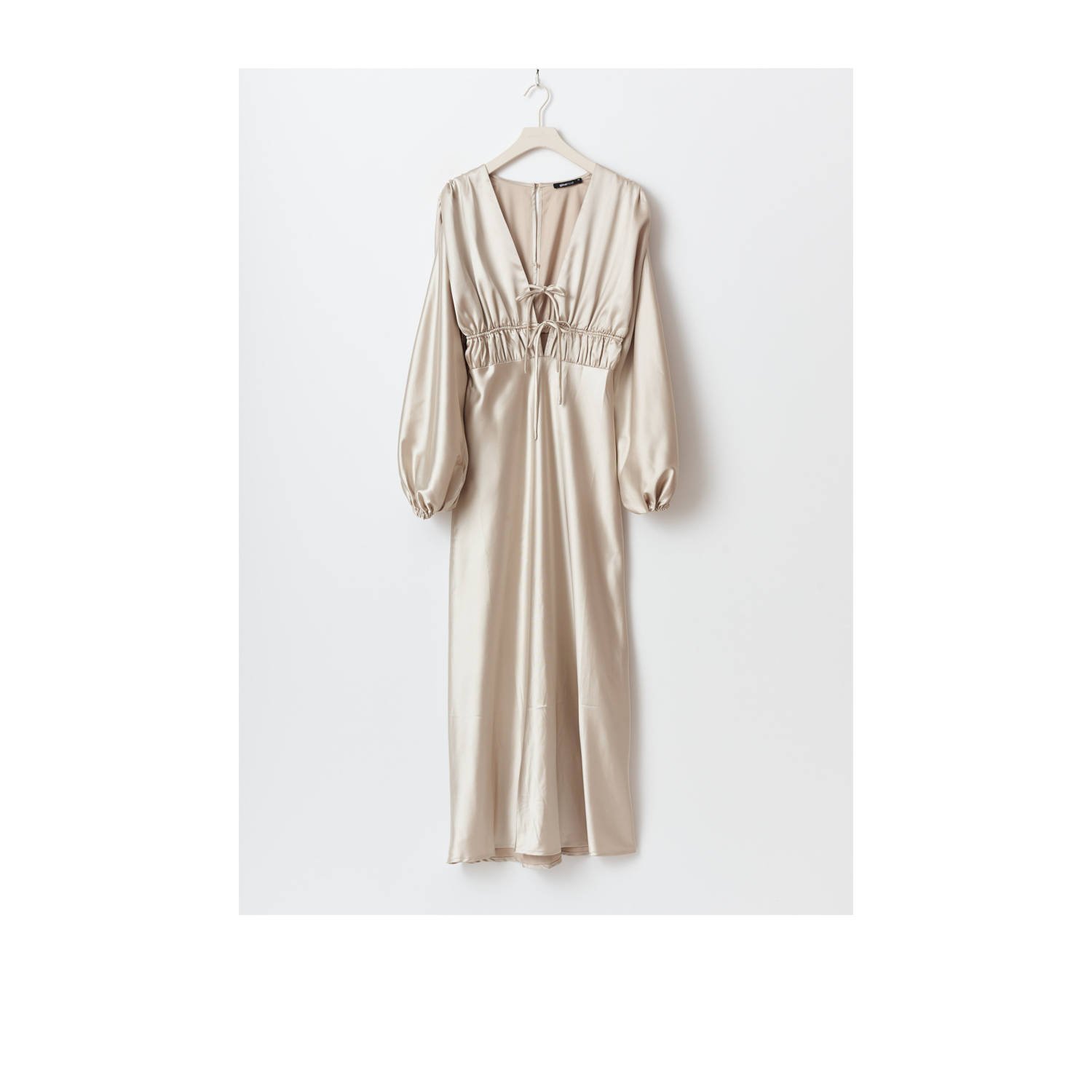 Gina Tricot midi jurk champagne