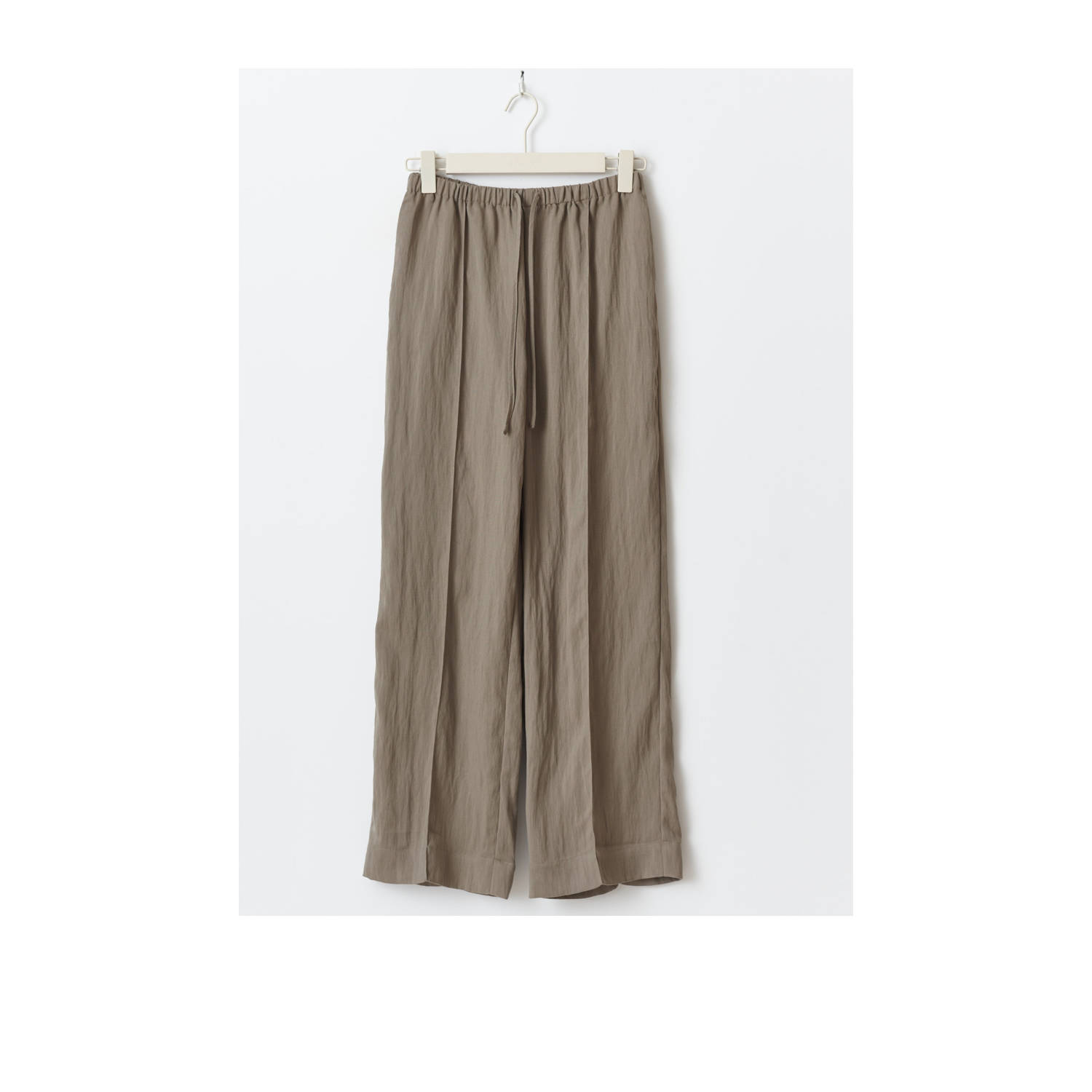 Gina Tricot wide leg regular waist broek kaki