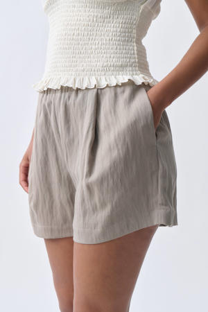 wide leg high waist casual short kaki