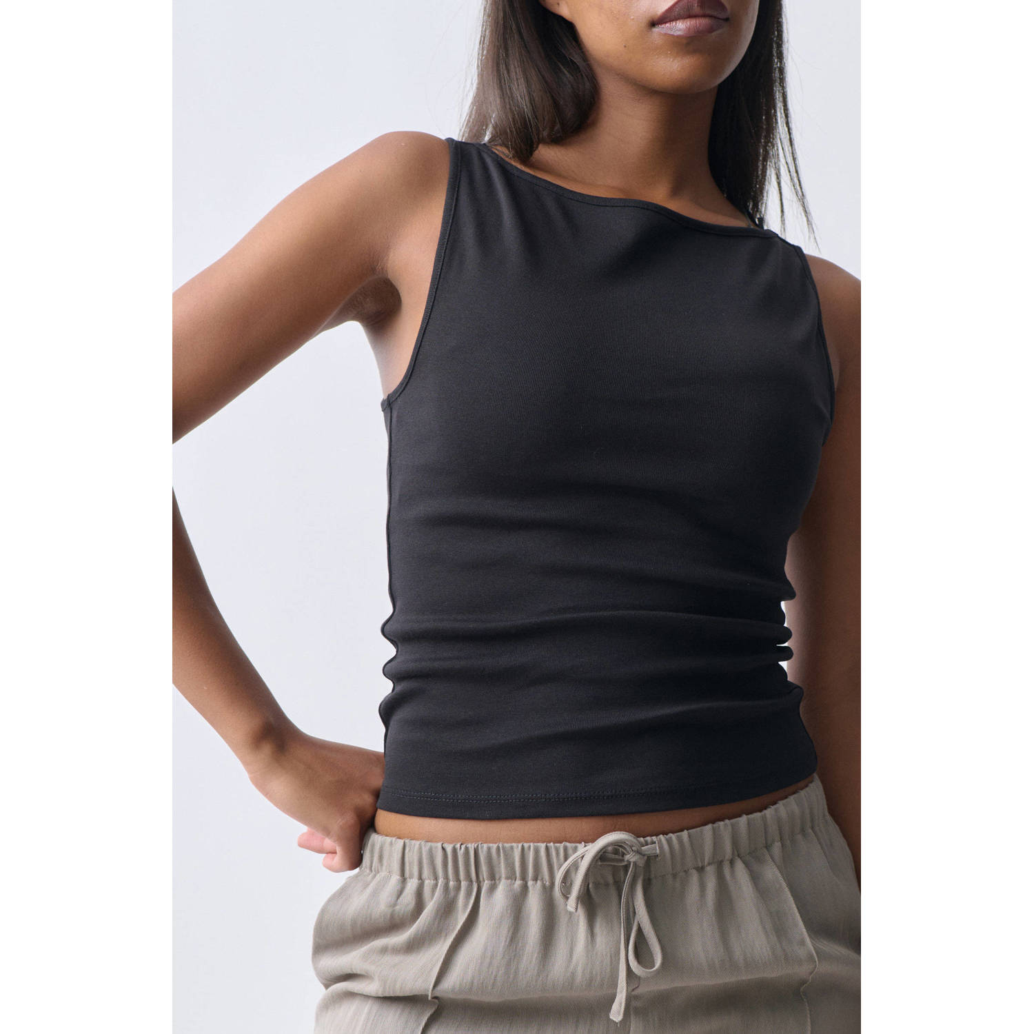 Gina Tricot top zwart