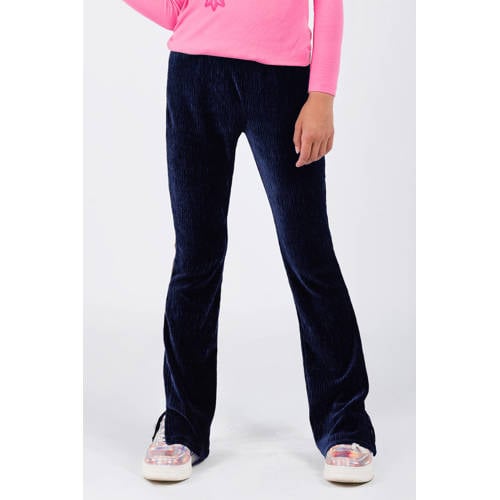 B.Nosy flared broek donkerblauw afbeelding