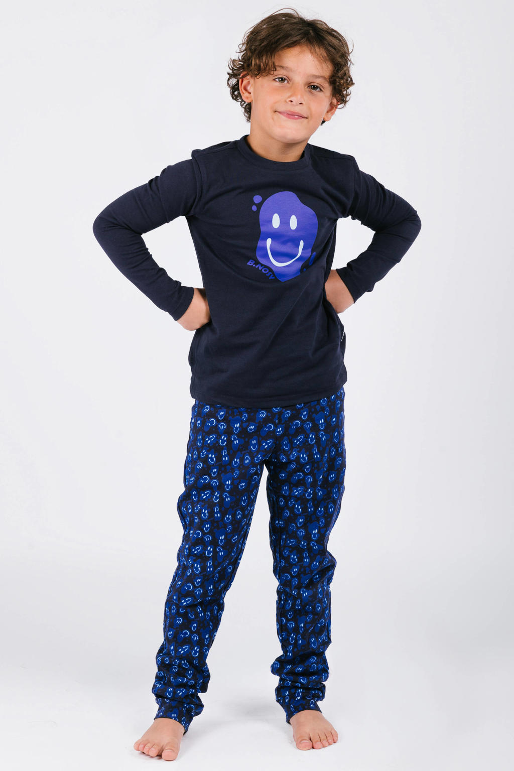 B.Nosy pyjama zwart/blauw