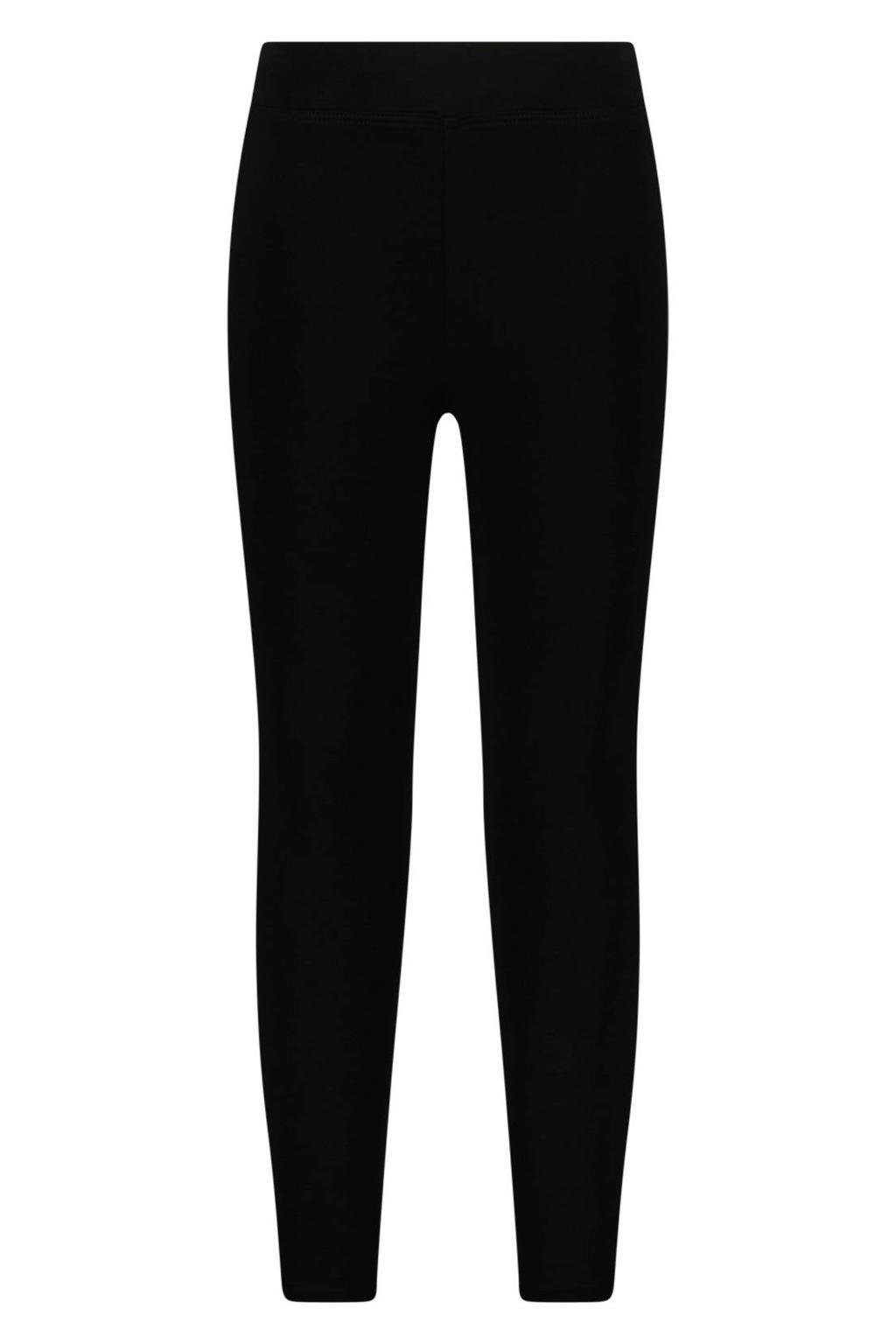 Zwarte meisjes B.Nosy skinny legging van stretchkatoen met regular waist, elastische tailleband en effen