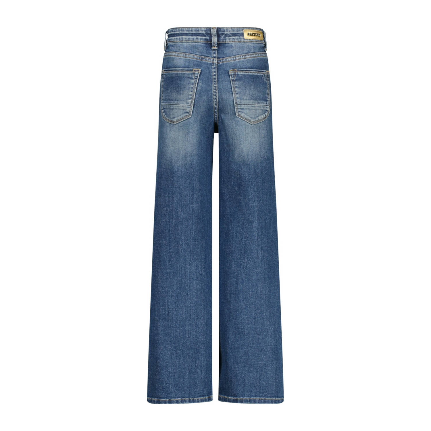 Raizzed high waist wide leg jeans dark blue denim