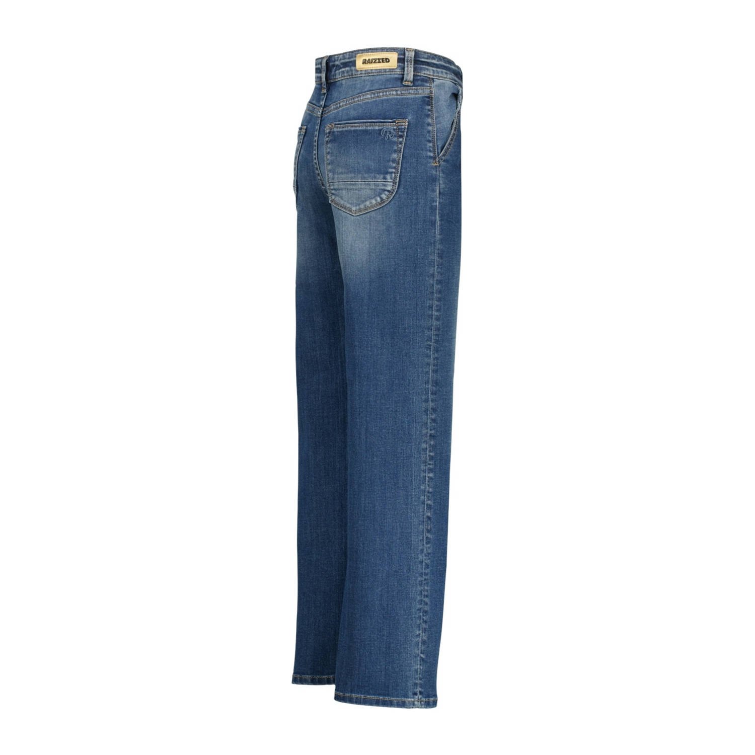 Raizzed high waist wide leg jeans dark blue denim