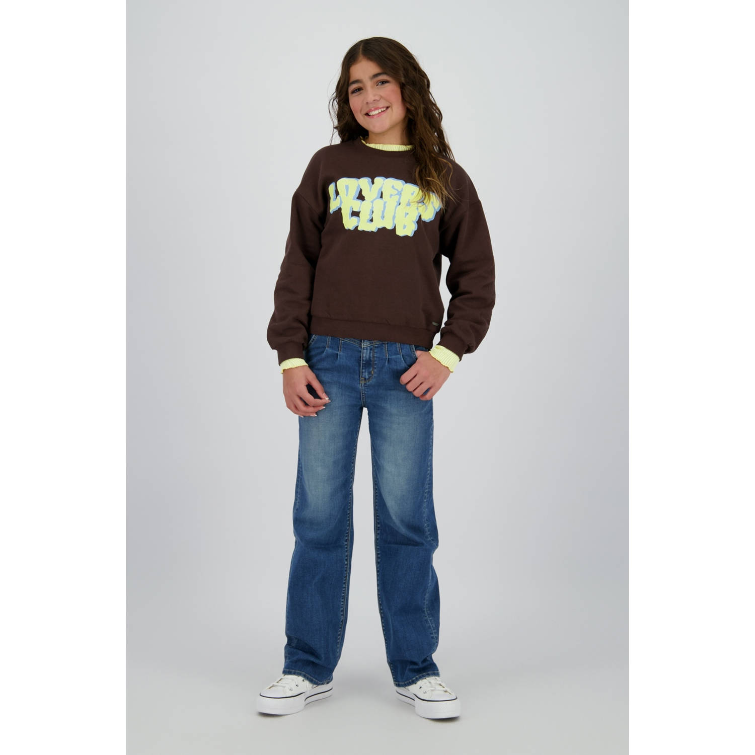 Raizzed high waist wide leg jeans dark blue denim