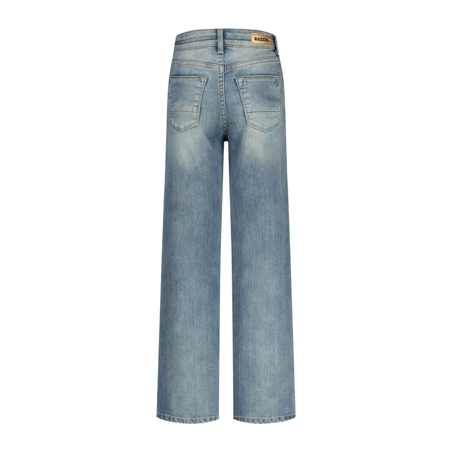 Raizzed high waist wide leg jeans light blue denim