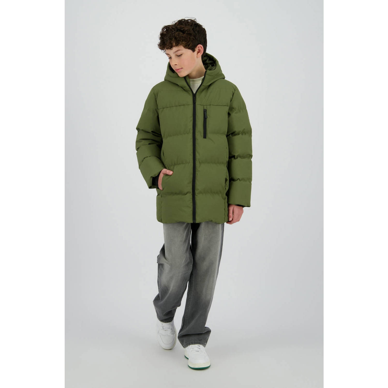 Raizzed parka donkergroen