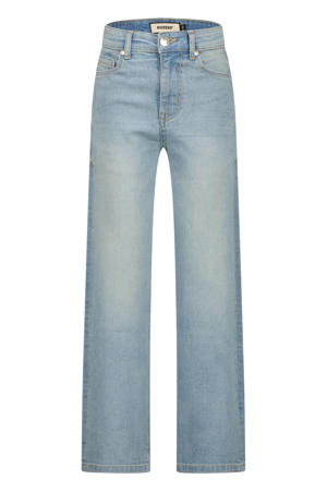 wide leg jeans light blue denim