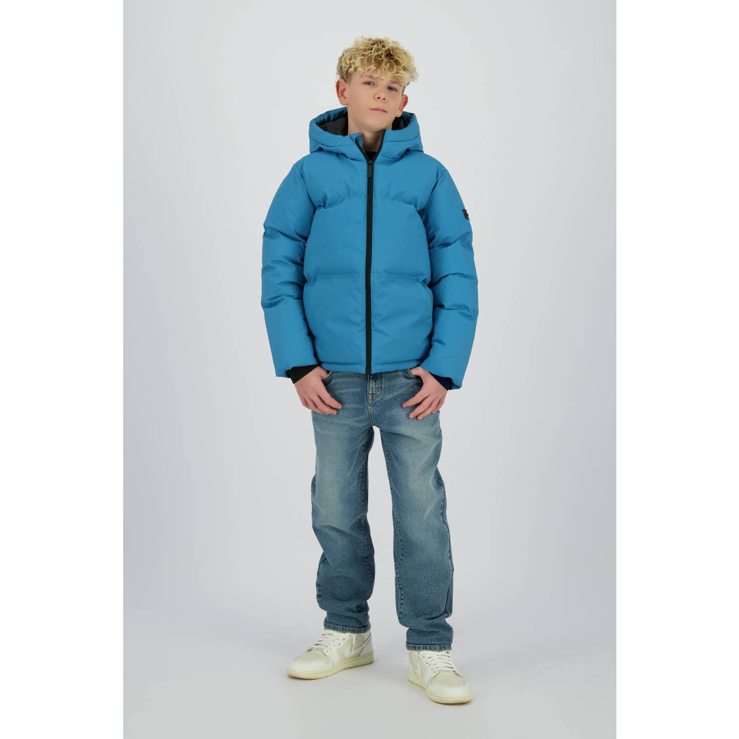 Raizzed gewatteerde jas blauw