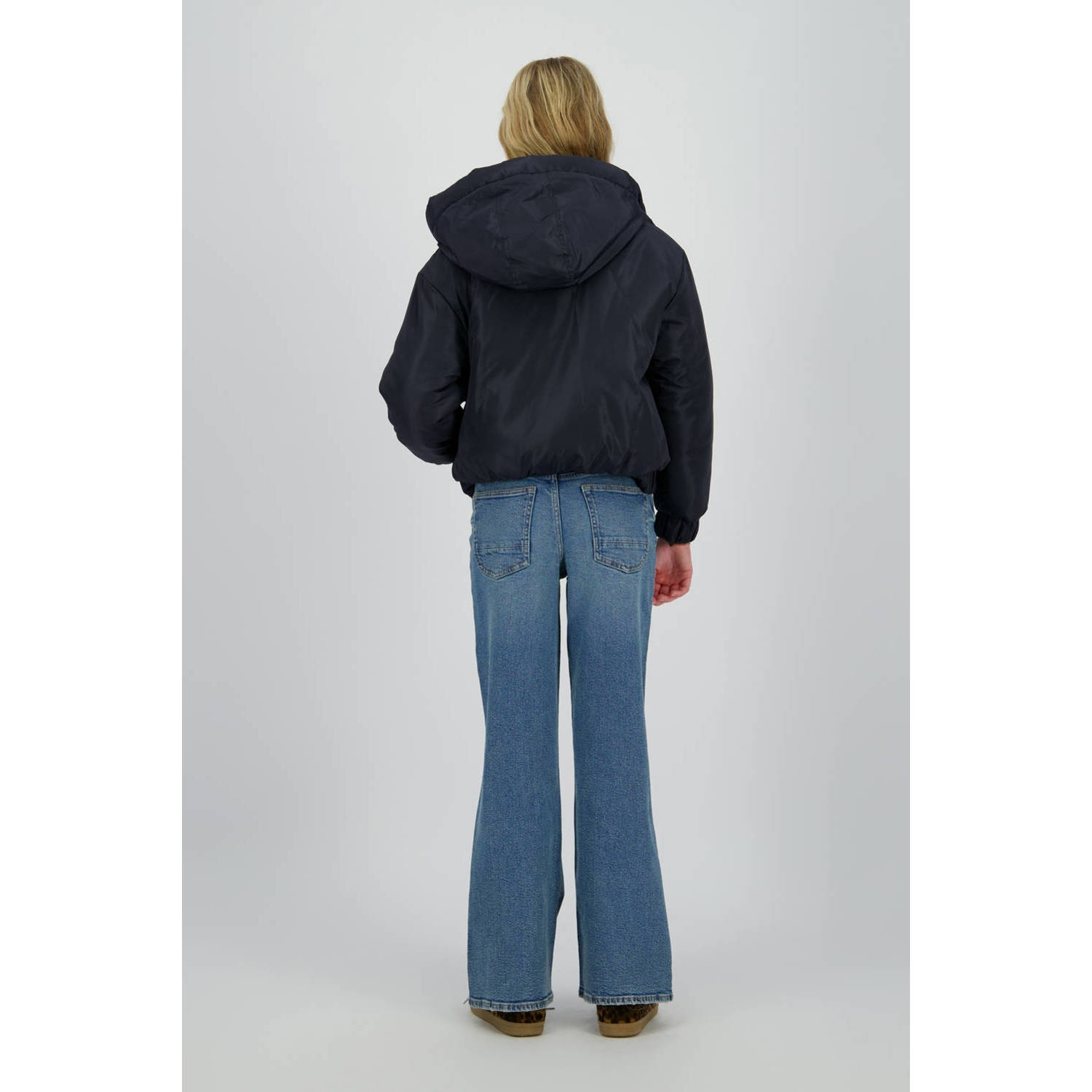 Raizzed gewatteerde jas donkerblauw