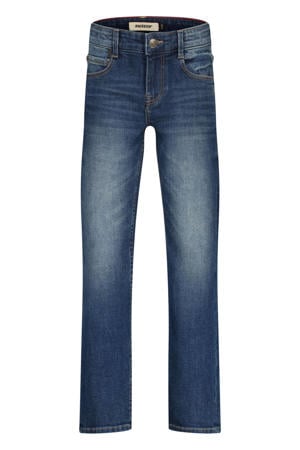 regular waist regular fit jeans dark blue denim