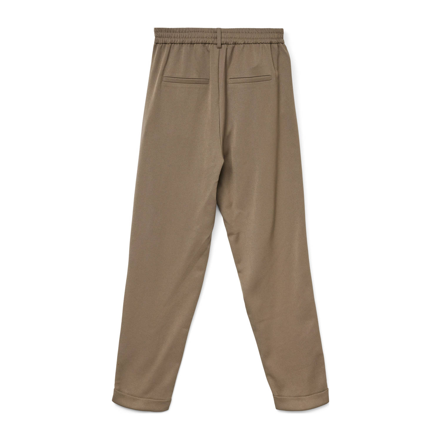 VERO MODA regular waist pantalon lichtbruin