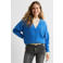 Anytime gebreid vest blauw