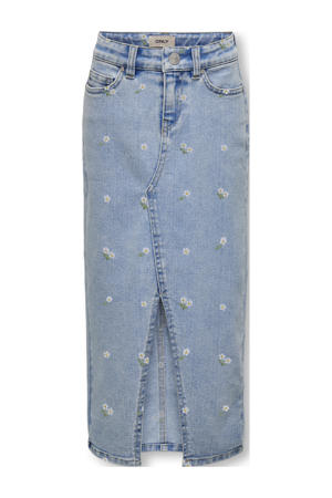 denim spijkerrok light blue denim
