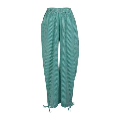 Zoey wide leg high waist broek groen afbeelding