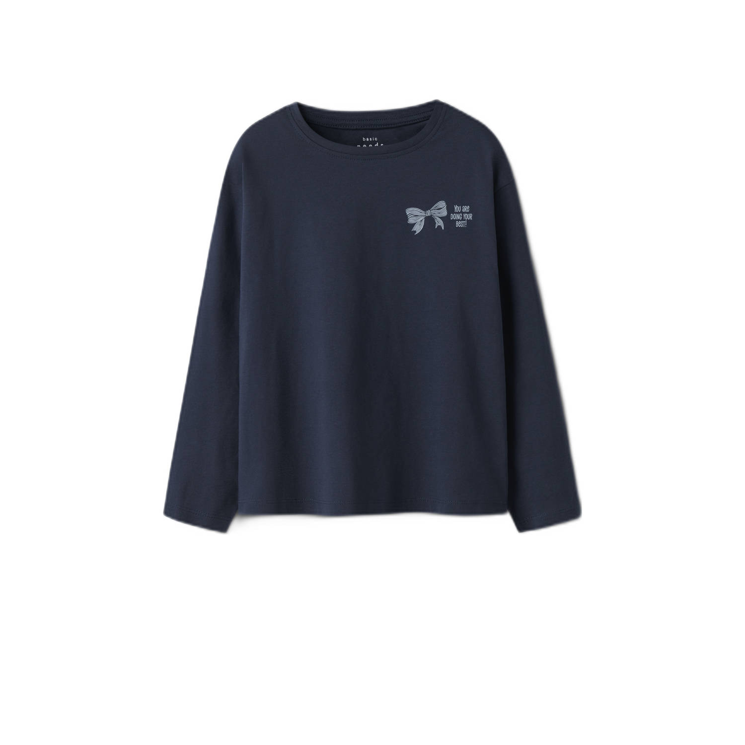 NAME IT KIDS longsleeve NKFVEEN set van 2 lila donkerblauw