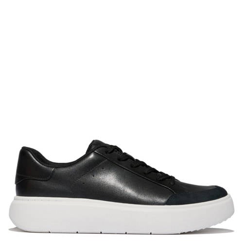 FitFlop TM E4R leren sneakers zwart afbeelding