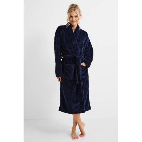 My Basic by After Eden fleece badjas donkerblauw afbeelding