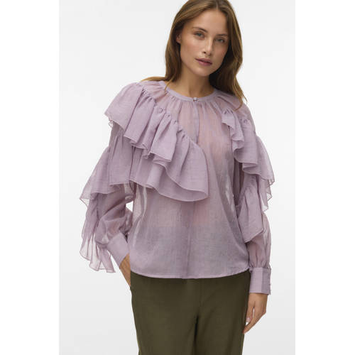 VERO MODA blousetop violet afbeelding