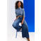 Anytime palazzo wide leg jeans blauw
