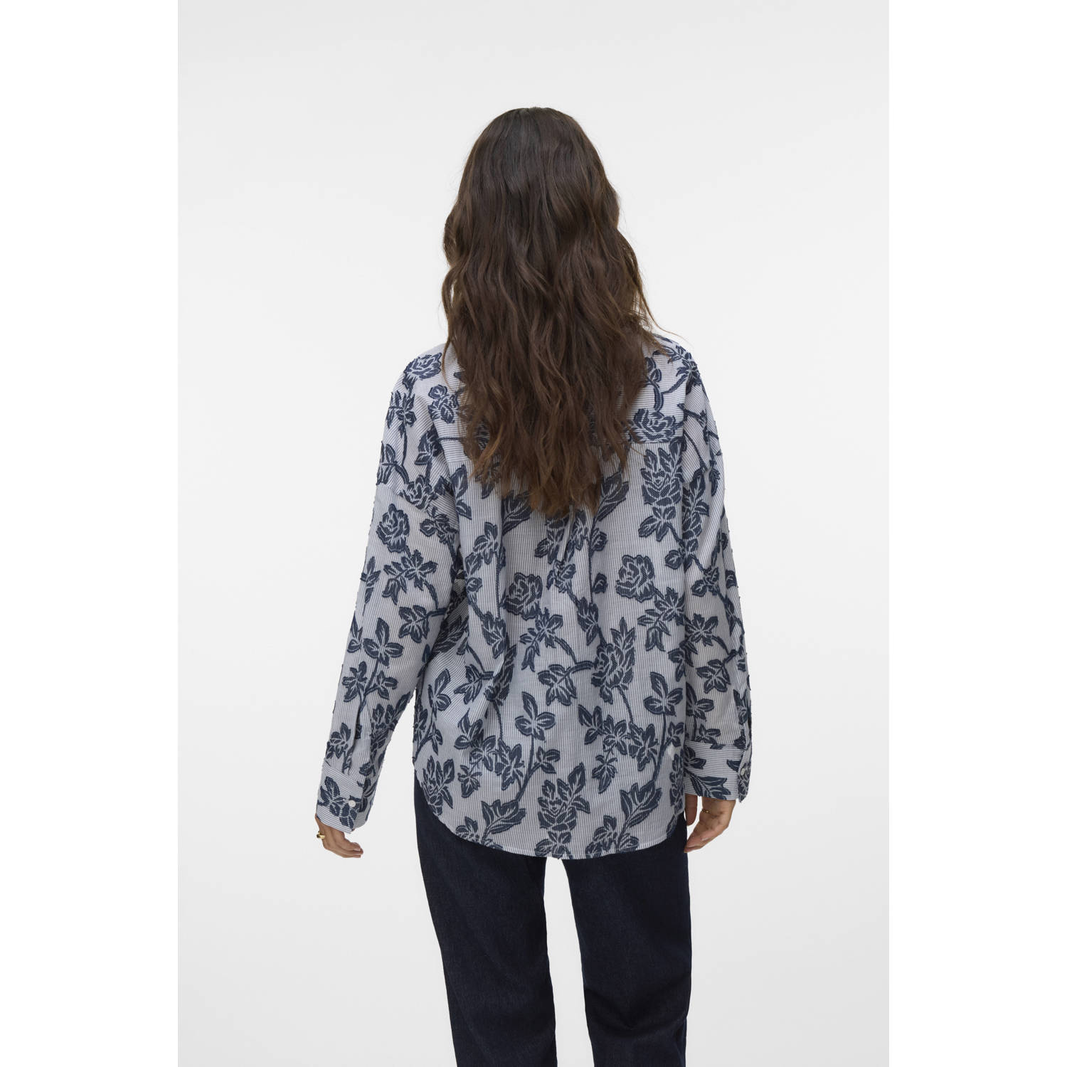 VERO MODA blouse donkerblauw