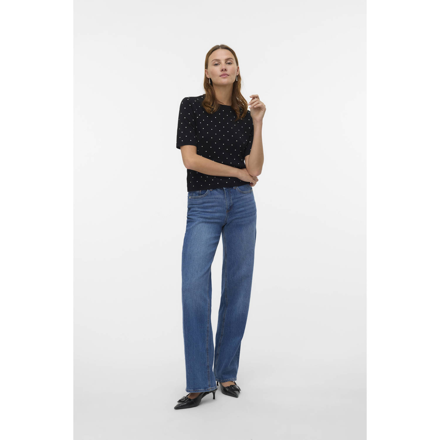 VERO MODA gebreide trui zwart