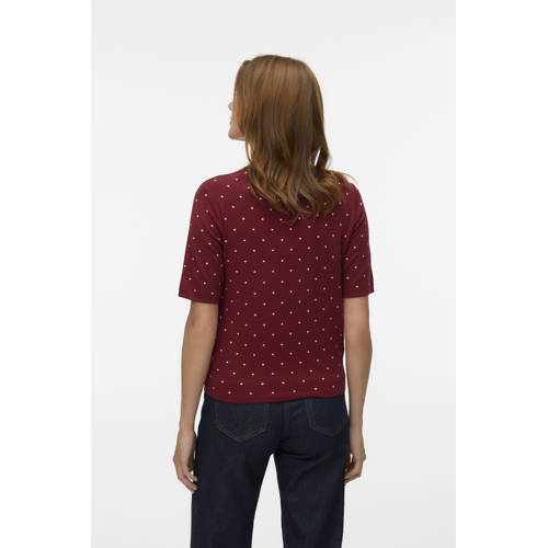 VERO MODA gebreide trui rood afbeelding