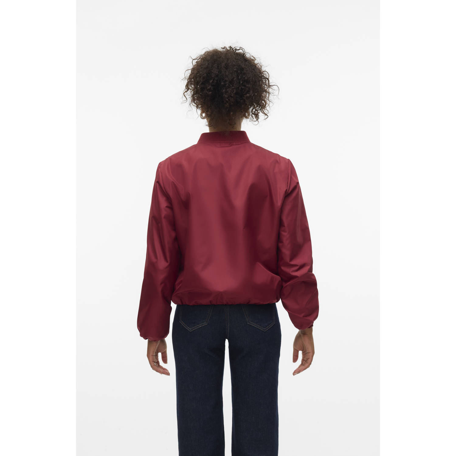 VERO MODA bomberjack donkerrood