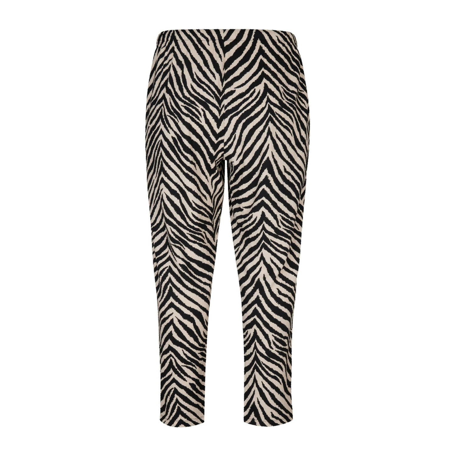 Miss Etam Plus slim regular waist broek zwart