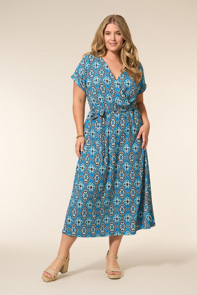 Plus Size Zomerjurk Miss Etam Jurken Miss Etam Plus Wikkel