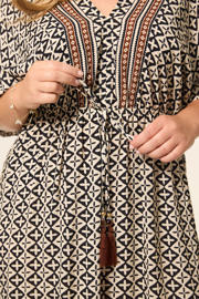 thumbnail: Miss Etam Plus maxi jurk zwart