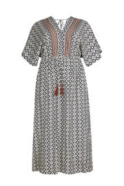 thumbnail: Miss Etam Plus maxi jurk zwart