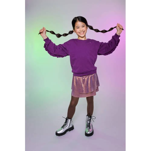 Quapi x Monique Smit sweater donkerpaars afbeelding