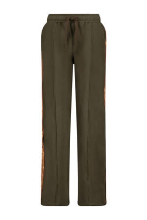 regular casual broek donkergroen