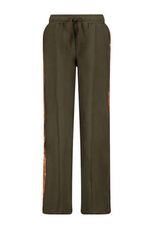 regular casual broek donkergroen