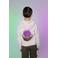 Quapi x Monique Smit hoodie met backprint ecru