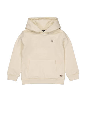 hoodie met backprint ecru