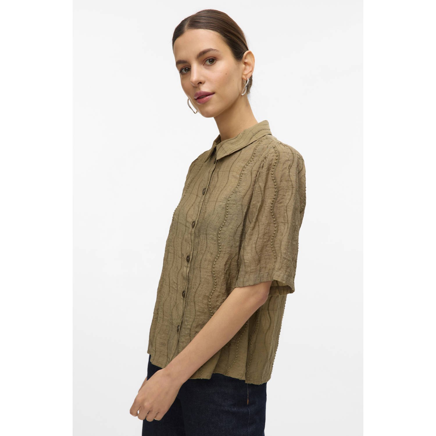 VERO MODA blouse olijfgroen
