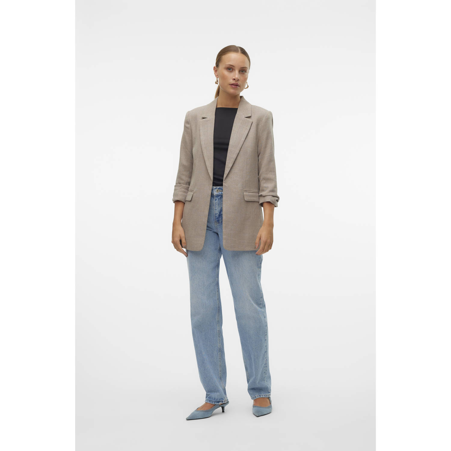 VERO MODA regular blazer bruin