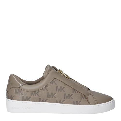 Michael Kors Keaton zip slip on sneakers grijsgroen afbeelding