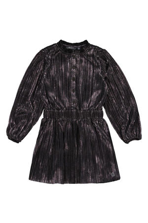 korte jurk met glitter zilver