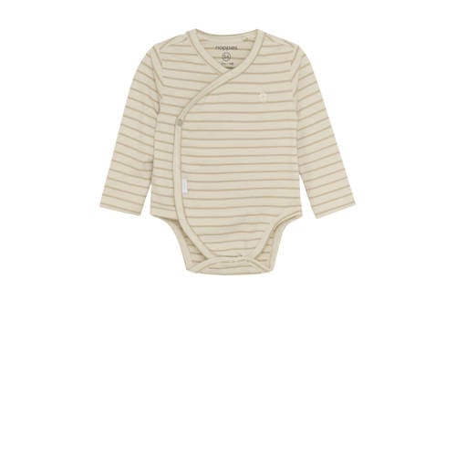 Noppies baby overslagromper Navi offwhite/ecru afbeelding