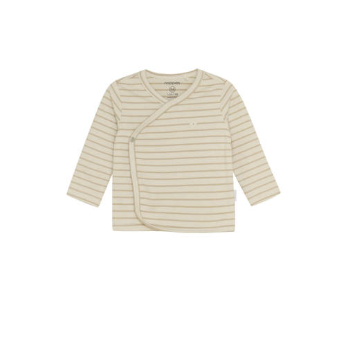 Noppies baby gestreepte longsleeve ecru afbeelding